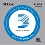 Струна для гитар Струна D`ADDARIO PL009 Plain Steel 009