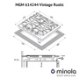 Варильна поверхня газова Minola MGM 614244 BL Vintage Rustic: Кількість конфорок 4