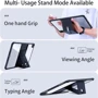 Аксессуар для iPad Xundd TPU+PC Stand Black for iPad Pro 13 2024 M4: Особенности Приятен на ощупь, трансформируется в подставку, Удобно держать в руке, Стильный дизайн, Надежная защита от царапин и загрязнений