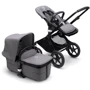 Универсальная коляска 2 в 1 Bugaboo Fox 3 Black/ Grey Melange/ Grey Melange: Материал колес полиуретан