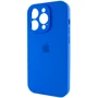 Чехол для iPhone Mobile Case Silicone Case Full Camera Protective Capri Blue for iPhone 15 Pro Max: Материалы Силикон