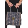 Жіноча сумка тоут ARTiS Bags коричнева (17296113): Фактура Під змію, матова