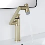 Смеситель для раковины Lefton 360° Rotatable Single-Hole Bathroom Faucet-BF2208 Brushed Gold: Вид монтажа Врезной