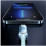 Кабель Baseus USB Cable to Lightning Crystal Shine Series 2.4A 1.2m Sky Blue (CAJY001103) фото 3