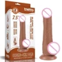 Фаллоимитатор LoveToy Sliding-Skin Dual Layer Dong 7.5" Brown