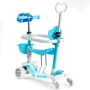 Самокат с родительской ручкой 5в1 Best Scooter Р-26311 голубой: Количество колес 4