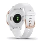 Смарт-часы Garmin Venu 2S Rose Gold Stainless Steel Bezel with White Case and Silicone Band (010-02429-13): Сенсорный экран есть