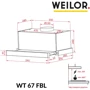 Вытяжка WEILOR WT 67 FBL фото 11