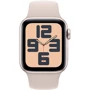Apple Watch SE 2 2023 40mm GPS Starlight Aluminum Case with Starlight Sport Band - M/L (MR9V3) UA: Материал фторэластомер бежевого цвета