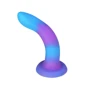 Светящийся в темноте фаллоимитатор ADDICTION - Rave - 8" Glow in the Dark Dildo - Blue Purple