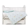 Змінна ліжко Twins Premium Glamour Limited mint, зайчики і місяць м'ятний (3 ел) (3064-PGNEWZ-014)