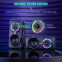 Акустична система Onikuma L6 2.0 RGB 10W Black (Onikuma L6) фото 5