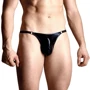Мужские трусы SoftLine - Mens thongs 4487, S-L (black)