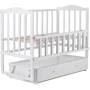 Дитяче ліжечко Babyroom Зайченя маятник ZL-301 біле (624701)