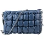 Женская сумка через плечо Valiria Fashion синяя (ODA7316-6): Фактура Стеганая, Гладкая
