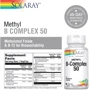 Solaray Methyl B-Complex 50 60 Veg Caps Витамины группы В: Тип Витамин B