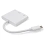Адаптер Vinga Adapter USB-C to USB-C+HDMI+USB White (VCPATC2HDMIUSBPDWH): Цвет белый