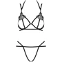Сексуальный комплект Obsessive Badossa 2-pcs set black L/XL