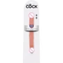 Двойной фаллоимитатор King Cock 12" Slim Double Dildo, 30x3.3 см, телесный