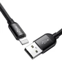 Кабель Baseus USB Cable to Lightning/microUSB/USB-C Three Primary Colors 30сm Black (CAMLT-ASY01) фото 6