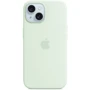 Чохол для iPhone Apple Silicone Case з MagSafe Soft Mint (MWNC3) для iPhone 15