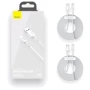 Кабель Baseus Cable USB Cable to USB-C Simple Wisdom PD 20W 1.5m White (TZCATZJ-02) фото 3