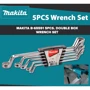 Набор ключей накидных Makita B-65551 (5 шт): Комплектация набора накидные ключи