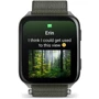 Смарт-часы Garmin Venu X1 Moss with Titanium Caseback and Moss ComfortFit Nylon Band (010-02980-03): Фитнес-функции Скорость движения, Подсчет калорий, Альтиметр, Пульсометр, Шагомер, GPS-модуль, Секундомер, Пульсоксиметр