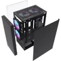 Корпус DarkFlash A290 Black: Матеріал передній панелі пластик, сталь