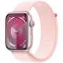 Apple Watch Series 9 45mm GPS Pink Aluminum Case with Light Pink Sport Loop (MR9J3) 