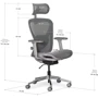 Крісло Mealux Q1 Air Fabric Grey (арт. HF Q-1 F/G) фото 10