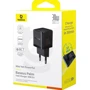 Зарядний пристрій Baseus Wall Charger Palm USB-C+USB 30W Black (P1011160A113-00): Сила струму 2.4а і більш