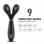 Двусторонний вибростимулятор BOSS Dual-head Massager Y-Wand Black (BS5200026)