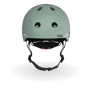 Детский защитный шлем Scoot&Ride зеленый с фонариком (SR-181206-GREENLINES): Цвет зеленый