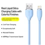 Кабель Baseus USB Cable to Lightning Silica Gel 2.4A 1.2m Blue (CAGD000003) фото 3