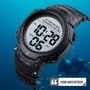 Наручний годинник Skmei Neon 10 Bar Black (1134): Тип циферблата Цифровой (электронный)