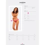 Кружевные стринги Obsessive Lacelove thong XS/S Red