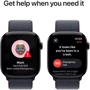 Apple Watch Series 10 42mm GPS + Cellular Jet Black Aluminium Case with Ink Sport Loop (MWX83)
