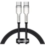 Кабель Baseus Cable USB-C to USB-C Cafule Metal 100W 1m Black (CATJK-C01)