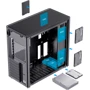 Корпус GameMax MeshBox Black: Матеріал передній панелі метал