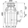 Измельчитель пищевых отходов Franke Turbo Elite TE-125 (134.0535.242): Производитель Franke