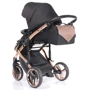 Универсальная коляска 2 в 1 Junama Diamond Onyx 02 (J-O-02): Ширина шасси 65 см