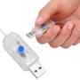 Гірлянда водоспад (штора) Springos 3 x 3 м 300 LED Pilot USB CL4023 Cold White фото 3