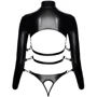 Комплект с фиксаторами для рук Orion Bad Kitty Shirt With Thong Black, L