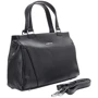 Женская сумка тоут Giorgio Ferretti черная (SHIGF2017146-black): Фактура Матовая, Зернистая