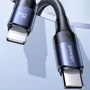 Кабель Usams Cable USB-C to Lightning PD 20W 2m Black (US-SJ522): Тип USB-C - Lightning