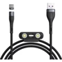 Кабель Baseus USB Cable to Lightning/microUSB/USB-C Zinc Magnetic Safe Fast Charging Data 1m Black/Gray (CA1T3-BG1)