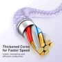 Кабель Baseus USB Cable to Lightning Dynamic 2.4A 2m Purple (CALD000505) фото 5