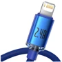Кабель Baseus USB Cable to Lightning Crystal Shine Series 2.4A 2m Blue (CAJY000103): Тип USB Cable - Lightning
