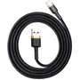 Кабель Baseus USB Cable to Lightning 2.4A 1m Gold/Black (CALKLF-BV1) фото 4